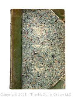1857 Leather Bound with Marble Boards Book, The Political Works of Horace Smith & James Smith 