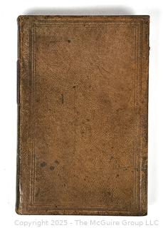 1875 Leather Bound Book, Memorials Concerning Several Ministers 