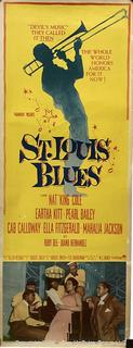 St. Louis Blues Movie Poster 1958.  14" x 36"