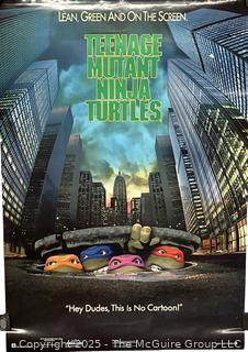 1990 Teenage Mutant Ninja Turtles - Hey Dude Movie Poster.  22" x 32"