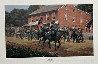 Unframed Mort Kunstler Civil War Print - Distant Thunder - 23.5 x 34"