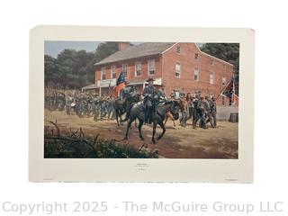 Unframed Mort Kunstler Civil War Print - Distant Thunder - 23.5 x 34"
