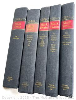 Five (5) Volume Set of The Complete Novels of Mark Twain