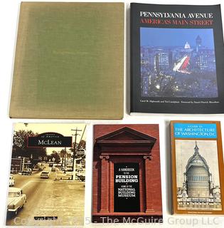 Five (5) Books on Washington DC Area Architecture