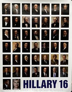 Hillary Clinton 2016 Presidential Campaign Poster by Jonathan Horowitz. 27" x 34"