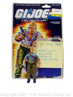 1987 GI Joe Action Figure Chuckles Complete with Full Card (NM) Toy 