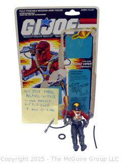 1988 GI Joe Action Figure Cobra Astro Viper Complete with Full Card (NM) Toy  