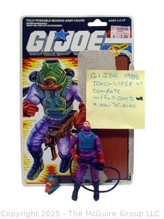1988 GI Joe Action Figure Toxo-Viper Complete with Full Card (NM) Toy