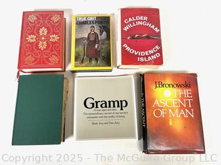 Six (6) Books Including Gramps, Edgar Allen Poe and Ralph Waldo Emerson. 