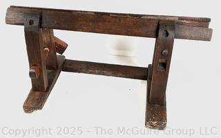 Wooden Leatherworkers Vise<br>

<br><br>

Removal Options:<br><br> Sat (Nov 8) & Sun (Nov 9) 11-3pm, 56 Scotch Hill Rd., Cambridge NY 12816<br><br>

