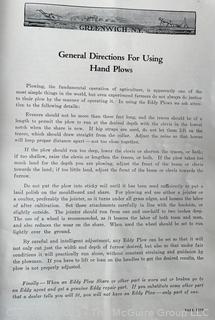 Sales Pamphlet of The Eddy Plow Co., Greenwich NY
