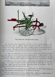 Sales Pamphlet of The Eddy Plow Co., Greenwich NY