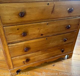 Four (4) Drawer Knotty Pine Keyed Dresser

<br>

<br><br>

Removal: Sat (Nov 8) & Sun (Nov 9) 11-3pm, 56 Scotch Hill Rd., Cambridge NY 12816 
