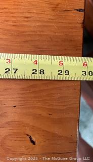 19th Century Pine Table w/ Single Drawer, Tapered Legs and Matching Button Knobs to Match<br>

<br><br>

Removal: Sat (Nov 8) & Sun (Nov 9) 11-3pm, 56 Scotch Hill Rd., Cambridge NY 12816 

