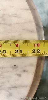 Victorian 19th C Beveled Oval Marble Top Parlor Table<br>

<br><br>

Removal: Sat (Nov 8) & Sun (Nov 9) 11-3pm, 56 Scotch Hill Rd., Cambridge NY 12816 