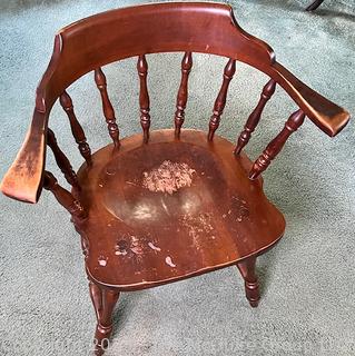 Captain's Chair (WAS 48)<br>

<br><br>

Removal: Sat (Nov 8) & Sun (Nov 9) 11-3pm, 56 Scotch Hill Rd., Cambridge NY 12816 