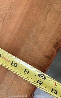 Primitive Farmhouse End Table with Turned Legs<br>

<br><br>

Removal: Sat (Nov 8) & Sun (Nov 9) 11-3pm, 56 Scotch Hill Rd., Cambridge NY 12816 