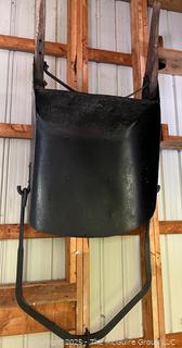 Late 19th C Primitive Horse-Drawn Forged Slip Sloop Scraper Used For Earth Moving.<br>

<br><br>

Removal Options:<br><br> Sat (Nov 8) & Sun (Nov 9) 11-3pm, 56 Scotch Hill Rd., Cambridge NY 12816<br><br>

  