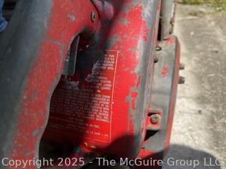 1950's Remington Chain Saw<br>

<br><br>

Removal Options:<br><br> Sat (Nov 8) & Sun (Nov 9) 11-3pm, 56 Scotch Hill Rd., Cambridge NY 12816<br><br>

Sat (Nov 15) 12-2pm, TMG Warehouse, 2800 Juniper St., Fairfax, VA 22031<br><br>

Request Shipping (david@themcguiregroupllc.com)