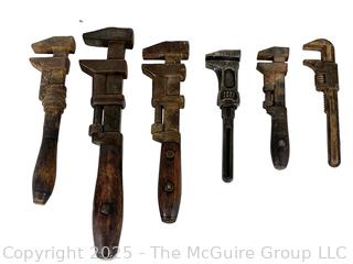 Six (6) Monkey Wrenches Including Coes 8 1/2"<br>

<br><br>

Removal Options:<br><br> Sat (Nov 8) & Sun (Nov 9) 11-3pm, 56 Scotch Hill Rd., Cambridge NY 12816<br><br>

Sat (Nov 15) 12-2pm, TMG Warehouse, 2800 Juniper St., Fairfax, VA 22031<br><br>

Request Shipping (david@themcguiregroupllc.com) 