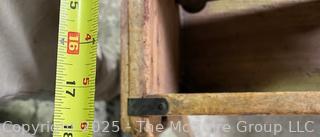 Antique Wooden Wash Tub and Clothes Wringer circa 1870's<br>

<br><br>

Removal Options:<br><br> Sat (Nov 8) & Sun (Nov 9) 11-3pm, 56 Scotch Hill Rd., Cambridge NY 12816<br><br>

