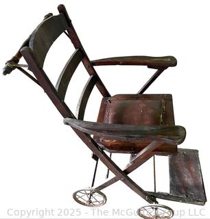 Late 19th C Wheelchair<br>

<br><br>

Removal Options:<br><br> Sat (Nov 8) & Sun (Nov 9) 11-3pm, 56 Scotch Hill Rd., Cambridge NY 12816<br><br>

