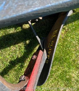 Horse-Drawn Single Bottom E. Oliver Plow Pat'd 1895<br>

<br><br>

Removal Options:<br><br> Sat (Nov 8) & Sun (Nov 9) 11-3pm, 56 Scotch Hill Rd., Cambridge NY 12816<br><br>

 