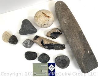 Group of Natural Stone Cobbles, Flint, Fossils, Possible Artifacts Picked While Working Scotch Hill Farm Cambridge NY (WAS 241)<br>

<br><br>

Removal Options:<br><br> Sat (Nov 8) & Sun (Nov 9) 11-3pm, 56 Scotch Hill Rd., Cambridge NY 12816<br><br>

Sat (Nov 15) 12-2pm, TMG Warehouse, 2800 Juniper St., Fairfax, VA 22031<br><br>

Request Shipping (david@themcguiregroupllc.com)