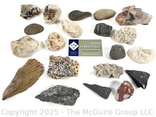 Group of Natural Stone Cobbles, Fossils and Mineral Specimens Picked While Working Scotch Hill Farm Cambridge NY<br>

<br><br>

Removal Options:<br><br> Sat (Nov 8) & Sun (Nov 9) 11-3pm, 56 Scotch Hill Rd., Cambridge NY 12816<br><br>

Sat (Nov 15) 12-2pm, TMG Warehouse, 2800 Juniper St., Fairfax, VA 22031<br><br>

Request Shipping (david@themcguiregroupllc.com)
