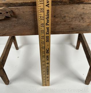 Wooden Single Drawer end table.Measures 12 x 21 x 19"T<br>

<br><br>

Removal Options:<br><br> Sat (Nov 8) & Sun (Nov 9) 11-3pm, 56 Scotch Hill Rd., Cambridge NY 12816<br><br>

