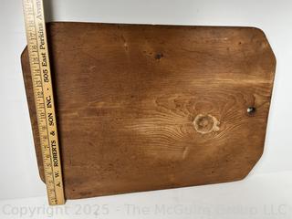 Pine Cutting Board. Measures 18 x 26"<br>

<br><br>

Removal Options:<br><br> Sat (Nov 8) & Sun (Nov 9) 11-3pm, 56 Scotch Hill Rd., Cambridge NY 12816<br><br>

Sat (Nov 15) 12-2pm, TMG Warehouse, 2800 Juniper St., Fairfax, VA 22031<br><br>

Request Shipping (david@themcguiregroupllc.com) 