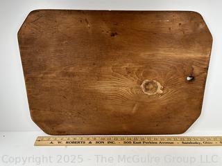 Pine Cutting Board. Measures 18 x 26"<br>

<br><br>

Removal Options:<br><br> Sat (Nov 8) & Sun (Nov 9) 11-3pm, 56 Scotch Hill Rd., Cambridge NY 12816<br><br>

Sat (Nov 15) 12-2pm, TMG Warehouse, 2800 Juniper St., Fairfax, VA 22031<br><br>

Request Shipping (david@themcguiregroupllc.com) 