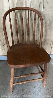 Spindle Back Bent Wood Side Chair<br>

<br><br>

Removal Options:<br><br> Sat (Nov 8) & Sun (Nov 9) 11-3pm, 56 Scotch Hill Rd., Cambridge NY 12816<br><br>

