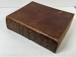 Leather Bound 1849 Holy Bible Canne's Marginal Notes Apocrypha B.B. Mussey William Hall<br>

<br><br>

Removal Options:<br><br> Sat (Nov 8) & Sun (Nov 9) 11-3pm, 56 Scotch Hill Rd., Cambridge NY 12816<br><br>

Sat (Nov 15) 12-2pm, TMG Warehouse, 2800 Juniper St., Fairfax, VA 22031<br><br>

Request Shipping (david@themcguiregroupllc.com)