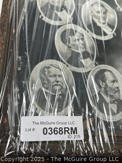 1921 Framed Print of All Our Presidents by E.G. Renesch, Chicago<br>

<br><br>

Removal Options:<br><br> Sat (Nov 8) & Sun (Nov 9) 11-3pm, 56 Scotch Hill Rd., Cambridge NY 12816<br><br>

Sat (Nov 15) 12-2pm, TMG Warehouse, 2800 Juniper St., Fairfax, VA 22031<br><br>

Request Shipping (david@themcguiregroupllc.com) 