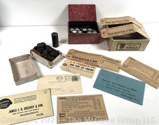 Wooden Game Pieces Including Checkers, Dominoes, and Product Tags<br>

<br><br>

Removal Options:<br><br> Sat (Nov 8) & Sun (Nov 9) 11-3pm, 56 Scotch Hill Rd., Cambridge NY 12816<br><br>

Sat (Nov 15) 12-2pm, TMG Warehouse, 2800 Juniper St., Fairfax, VA 22031<br><br>

Request Shipping (david@themcguiregroupllc.com)