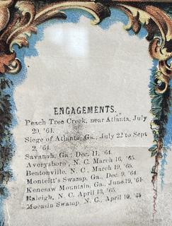 1866 Framed Military Register. 123rd Regiment New York Volunteers. Mustered Into Service 1862 at Salem NY. Mustered Out of Service 1865 Washington DC (WAS 386)<br>

<br><br>

Removal Options:<br><br> Sat (Nov 8) & Sun (Nov 9) 11-3pm, 56 Scotch Hill Rd., Cambridge NY 12816<br><br>

Sat (Nov 15) 12-2pm, TMG Warehouse, 2800 Juniper St., Fairfax, VA 22031<br><br>

Request Shipping (david@themcguiregroupllc.com)