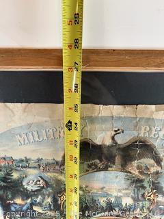 1866 Framed Military Register. 123rd Regiment New York Volunteers. Mustered Into Service 1862 at Salem NY. Mustered Out of Service 1865 Washington DC (WAS 386)<br>

<br><br>

Removal Options:<br><br> Sat (Nov 8) & Sun (Nov 9) 11-3pm, 56 Scotch Hill Rd., Cambridge NY 12816<br><br>

Sat (Nov 15) 12-2pm, TMG Warehouse, 2800 Juniper St., Fairfax, VA 22031<br><br>

Request Shipping (david@themcguiregroupllc.com)