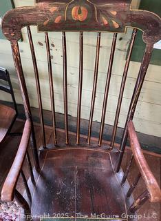 Stencil Back Boston Rocker Armchair<br>

<br><br>

Removal Options:<br><br> Sat (Nov 8) & Sun (Nov 9) 11-3pm, 56 Scotch Hill Rd., Cambridge NY 12816<br><br>

