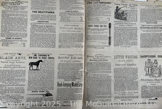 1884 Farm Journal Magazine  1916 Santa Fe Magazine, The Els Illustrated Catalogue and 1884 Old Folks at Home Magazine<br>

<br><br>

Removal Options:<br><br> Sat (Nov 8) & Sun (Nov 9) 11-3pm, 56 Scotch Hill Rd., Cambridge NY 12816<br><br>

Sat (Nov 15) 12-2pm, TMG Warehouse, 2800 Juniper St., Fairfax, VA 22031<br><br>

Request Shipping (david@themcguiregroupllc.com)