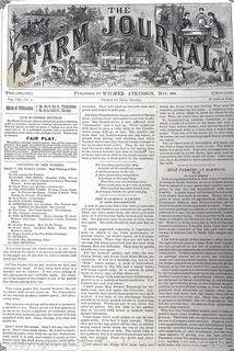 1884 Farm Journal Magazine  1916 Santa Fe Magazine, The Els Illustrated Catalogue and 1884 Old Folks at Home Magazine<br>

<br><br>

Removal Options:<br><br> Sat (Nov 8) & Sun (Nov 9) 11-3pm, 56 Scotch Hill Rd., Cambridge NY 12816<br><br>

Sat (Nov 15) 12-2pm, TMG Warehouse, 2800 Juniper St., Fairfax, VA 22031<br><br>

Request Shipping (david@themcguiregroupllc.com)