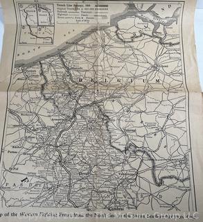 WWI Map of Trench Lines in Belgium<br>

<br><br>

Removal Options:<br><br> Sat (Nov 8) & Sun (Nov 9) 11-3pm, 56 Scotch Hill Rd., Cambridge NY 12816<br><br>

Sat (Nov 15) 12-2pm, TMG Warehouse, 2800 Juniper St., Fairfax, VA 22031<br><br>

Request Shipping (david@themcguiregroupllc.com)