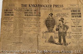 Newspapers Including The 1925 Knickerbocker Press That Covered The Cambridge NY High School Football Team's Championship Win Over Albany NY.<br>

<br><br>

Removal Options:<br><br> Sat (Nov 8) & Sun (Nov 9) 11-3pm, 56 Scotch Hill Rd., Cambridge NY 12816<br><br>

Sat (Nov 15) 12-2pm, TMG Warehouse, 2800 Juniper St., Fairfax, VA 22031<br><br>

Request Shipping (david@themcguiregroupllc.com)
