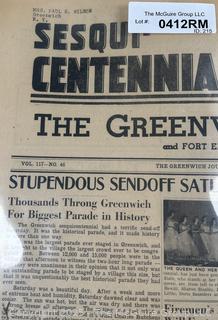 Newspapers Including The 1925 Knickerbocker Press That Covered The Cambridge NY High School Football Team's Championship Win Over Albany NY.<br>

<br><br>

Removal Options:<br><br> Sat (Nov 8) & Sun (Nov 9) 11-3pm, 56 Scotch Hill Rd., Cambridge NY 12816<br><br>

Sat (Nov 15) 12-2pm, TMG Warehouse, 2800 Juniper St., Fairfax, VA 22031<br><br>

Request Shipping (david@themcguiregroupllc.com)