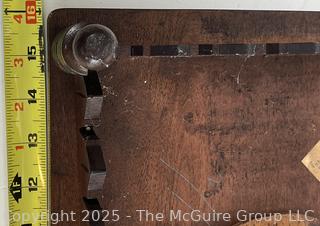 Eastlake Style American Sawtooth Occasional Table <br>

<br><br>

Removal Options:<br><br> Sat (Nov 8) & Sun (Nov 9) 11-3pm, 56 Scotch Hill Rd., Cambridge NY 12816<br><br>

