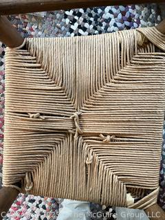 Ladder Back Side Chair w/ Cord Seat<br>

<br><br>

Removal Options:<br><br> Sat (Nov 8) & Sun (Nov 9) 11-3pm, 56 Scotch Hill Rd., Cambridge NY 12816<br><br>


