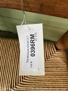 Ladder Back Side Chair w/ Cord Seat<br>

<br><br>

Removal Options:<br><br> Sat (Nov 8) & Sun (Nov 9) 11-3pm, 56 Scotch Hill Rd., Cambridge NY 12816<br><br>

