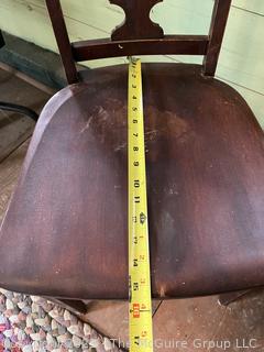 Wood Slat Back Side Chair<br>

<br><br>

Removal Options:<br><br> Sat (Nov 8) & Sun (Nov 9) 11-3pm, 56 Scotch Hill Rd., Cambridge NY 12816<br><br>

 