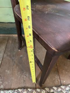 Wood Slat Back Side Chair<br>

<br><br>

Removal Options:<br><br> Sat (Nov 8) & Sun (Nov 9) 11-3pm, 56 Scotch Hill Rd., Cambridge NY 12816<br><br>

 