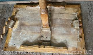 Pedestal Occasional Table w/ Beveled Edge Top<br>

<br><br>

Removal Options:<br><br> Sat (Nov 8) & Sun (Nov 9) 11-3pm, 56 Scotch Hill Rd., Cambridge NY 12816<br><br>

